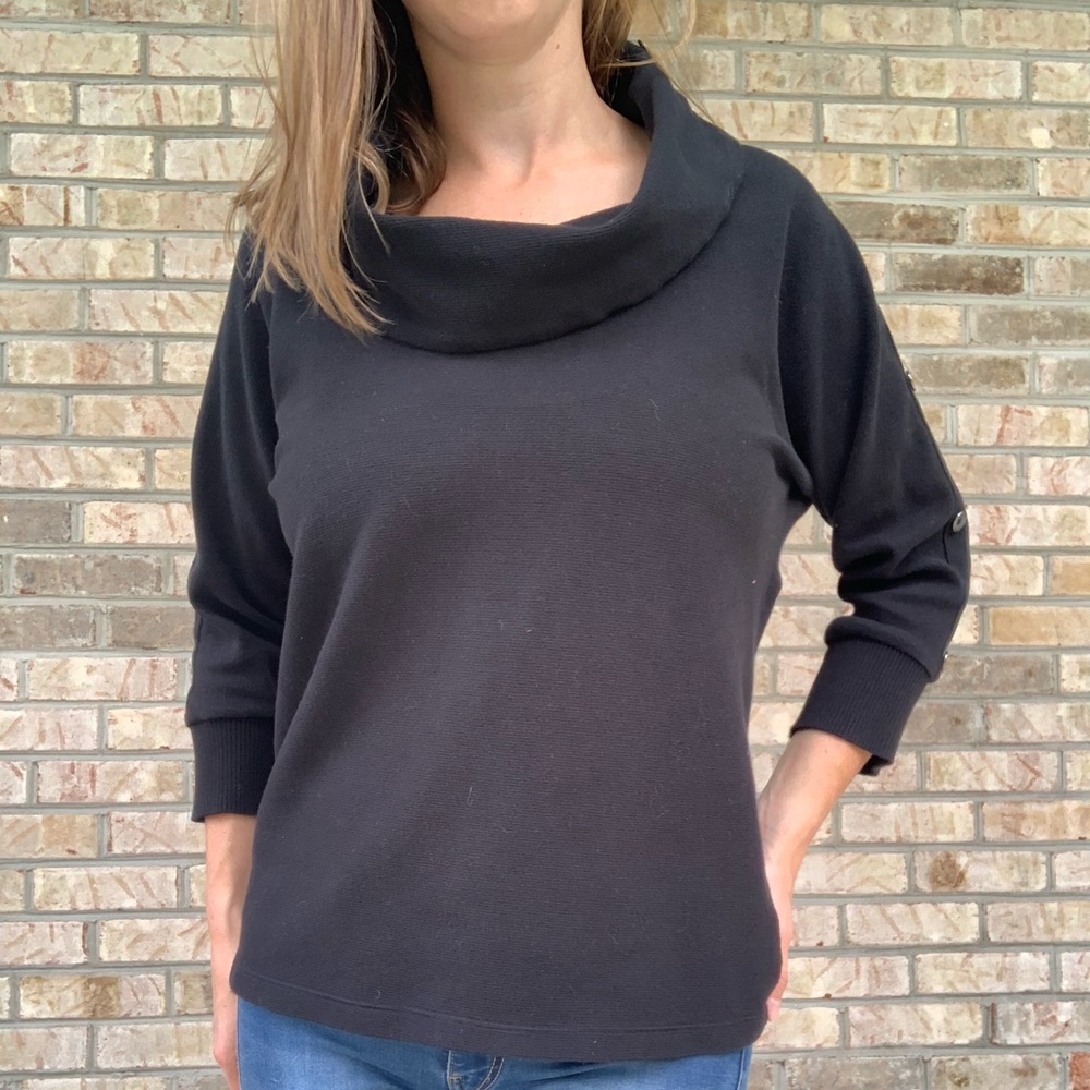Cowl Neck 3/4 Sleeve Sweater